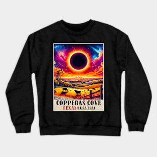 Copperas Cove Texas Total Solar Eclipse 2024 Crewneck Sweatshirt